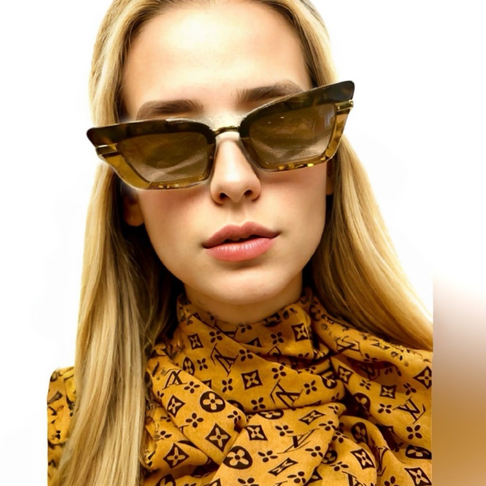 ☀️ Dolce & Gabbana ☀️ DG Cat-Eye Sunglasses NEW Havana